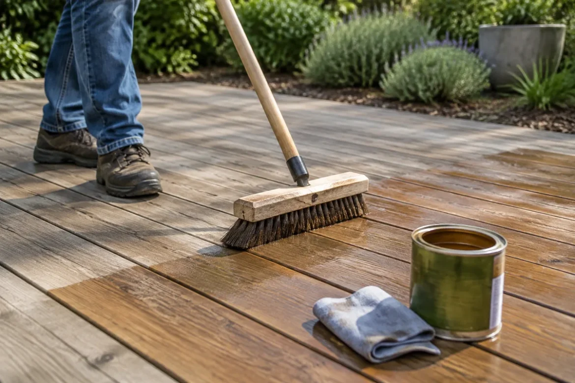 Entretien d’une terrasse en bois : fréquence, produits, étapes